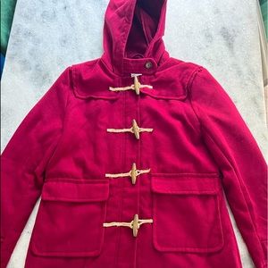 NWT light weight Spring Coat with hood! Brand New! Size L